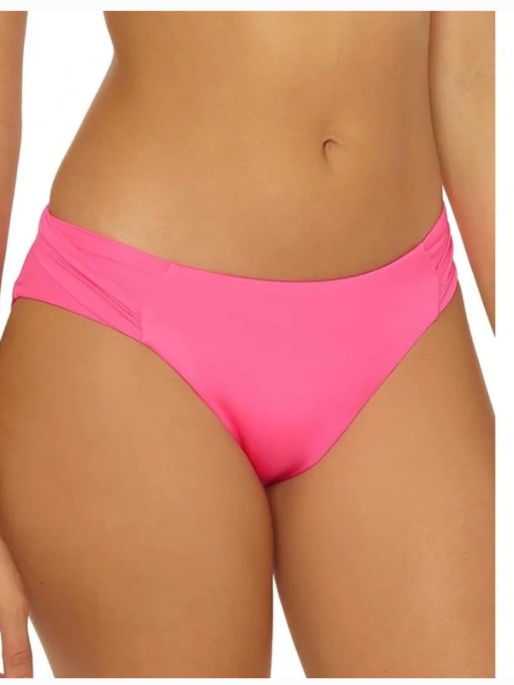 Trina Turk size 6 pink swimsuit bikini bottoms standard tab side cheeky 